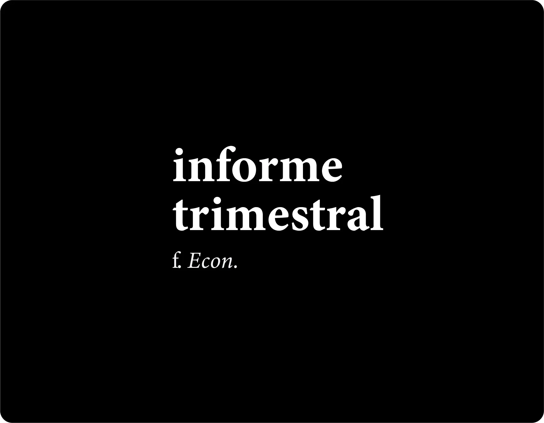 Informe Trimestral